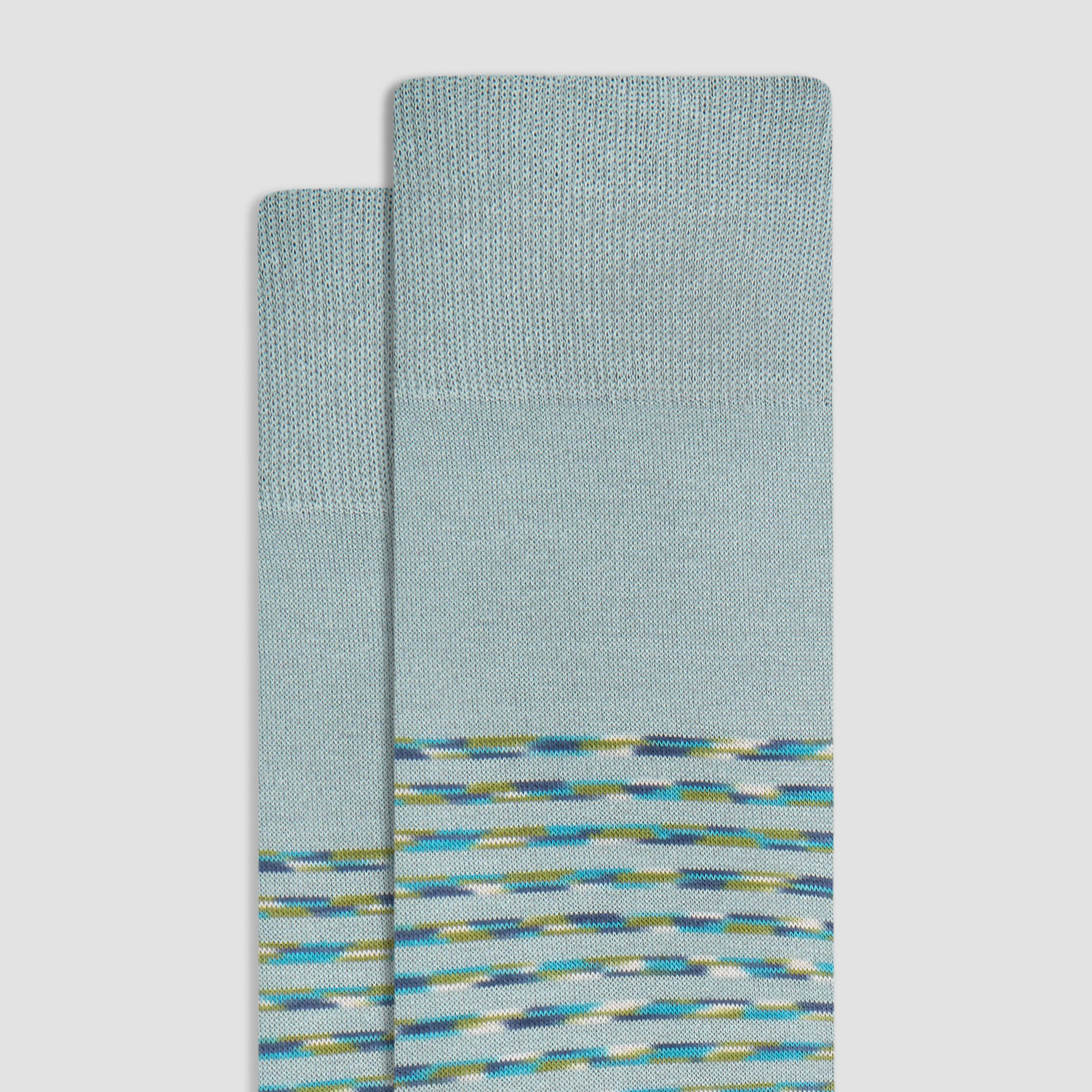Shadow Striped Mid-Calf Socks